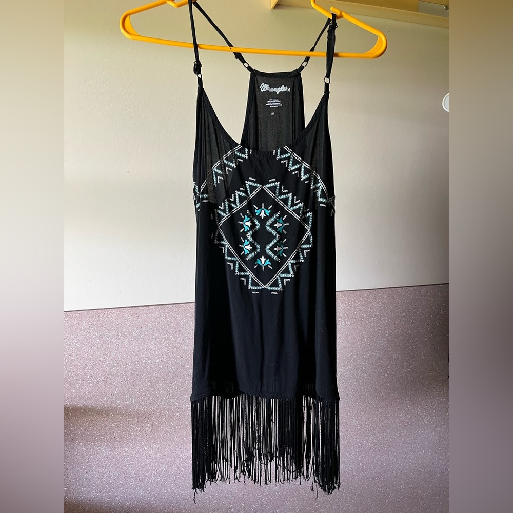 Wrangler fringe tank top